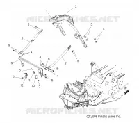 CHASSIS, FRONT ASM.   S09PB8ES/ESL (49SNOW CHASSISFRT09800SB) pour Polaris 800 IQ de 2009