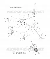 DIRECTION INFERIEUR ET BIELLETTES   S09PB8ES/ESL (49SNOWDIRECTION09800SB) pour Polaris 800 IQ de 2009
