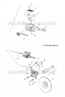 FREINS, SYSTÈME DE FREINAGE   S09PB8ES/ESL (49SNOWFREIN09BARILLET) pour Polaris 800 IQ de 2009