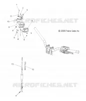 MOTEUR, ACCELERATEUR CONTROL ASM.   S09PB8ES/ESL (49SNOWACCELERATEUR09800SB) pour Polaris 800 IQ de 2009