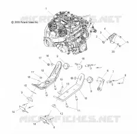 MOTEUR, MOUNTING   S09PB8ES/ESL (49SNOWMOTEURMOUNT09ASLT) pour Polaris 800 IQ de 2009