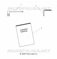 OUTILS   S09PB8ES/ESL (49SNOWTOOL09600IQ) pour Polaris 800 IQ de 2009
