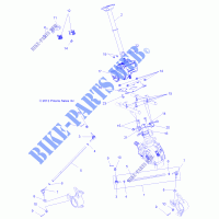 COLONNE DE DIRECTION ASM.   A13GH8EAK (49ATVDIRECTION13850SCRAM) pour Polaris SCRAMBLER 850 HO EPS de 2013