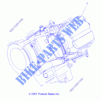 MOTEUR COMPLET   A13MB46TH (49ATVMOTEUR08SP500) pour Polaris HAWKEYE 400 HO 2X4 HD de 2013