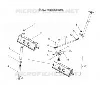 BIELLETTES DE DIRECTION   S08PR7FS/FE (49SNOWDIRECTIONDRGLK08IQTRBO) pour Polaris 750 TURBO SWITCHBACK de 2008