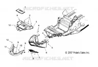 CARROSSERIE AVANT AND FRONT PARE CHOCS   S08PR7FS/FE (49SNOWPARE CHOCS08SBTRBO) pour Polaris 750 TURBO SWITCHBACK de 2008