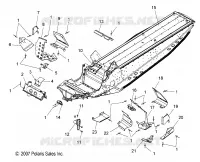 CHASSIS, FRONT   S08PR7FS/FE (49SNOWCHASSISFRT08SBTRBO) pour Polaris 750 TURBO SWITCHBACK de 2008