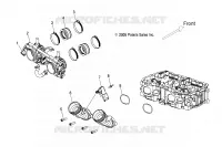 CORPS DE PAPILLON AND ADMISSION COLLECTEUR   S08PR7FS/FE (4997479747D09) pour Polaris 750 TURBO SWITCHBACK de 2008