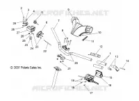 DIRECTION, GUIDON   S08PR7FS/FE (49SNOWGUIDON08IQTRBO) pour Polaris 750 TURBO SWITCHBACK de 2008