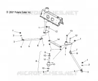 DIRECTION INFERIEUR   S08PR7FS/FE (49SNOWDIRECTIONLWR08IQTRBO) pour Polaris 750 TURBO SWITCHBACK de 2008