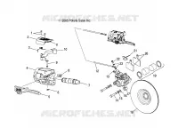 FREINS, SYSTÈME DE FREINAGE   S08PR7FS/FE (4997479747B02) pour Polaris 750 TURBO SWITCHBACK de 2008