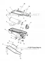 MOTEUR, PRISE D'AIR SYSTEM   S08PR7FS/FE (49SNOWAIR08IQTRBO) pour Polaris 750 TURBO SWITCHBACK de 2008