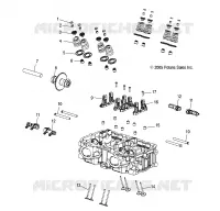 MOTEUR, SOUPAPES   S08PR7FS/FE (4997479747D13) pour Polaris 750 TURBO SWITCHBACK de 2008