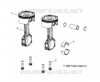 PISTON   S08PR7FS/FE (4997479747D12) pour Polaris 750 TURBO SWITCHBACK de 2008