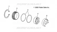 POMPE A HUILE   S08PR7FS/FE (4997479747E01) pour Polaris 750 TURBO SWITCHBACK de 2008