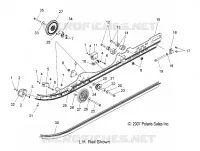SUSPENSION, FIXATION RAIL   S08PR7FS/FE (49SNOWSUSPRAIL08SBTRBO) pour Polaris 750 TURBO SWITCHBACK de 2008