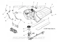 SYSTÈME D'ALIMENTATION, CARBURANT TANK and CARBURANT LINES   S08PR7FS/FE (49SNOWCARBURANT08SBTRBO) pour Polaris 750 TURBO SWITCHBACK de 2008
