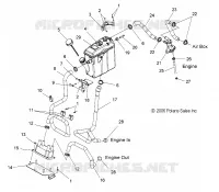SYSTÈME DE REFROIDISSEMENT D'HUILE   S08PR7FS/FE (49SNOWOILTANK08IQTRBO) pour Polaris 750 TURBO SWITCHBACK de 2008