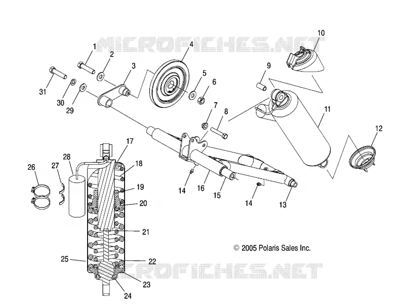 BRAS DE SUSPENSION ARRIERE (M-10) - S06PD7HS (4997359735B13) Polaris SNOWMOBILES 700 2006 700 CLASSIC  700 CLASSIC