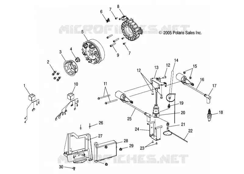 STATOR - S06PD7HS (4997359735D04) Polaris SNOWMOBILES 700 2006 700 CLASSIC  700 CLASSIC