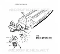 BARRE STABILISATRICE   S06PT7HS (4997539753B05) pour Polaris 700 HO TOURING de 2006