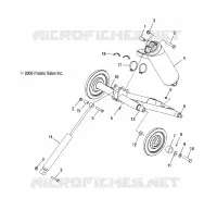 BRAS DE SUSPENSION ARRIERE (M 10)   S06PT7HS (4997539753B13) pour Polaris 700 HO TOURING de 2006