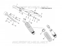 BRAS DE SUSPENSION AVANT   S06PT7HS (4997539753B12) pour Polaris 700 HO TOURING de 2006