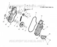 CARTER DE CHAINEE   S06PT7HS (4997139713C07) pour Polaris 700 HO TOURING de 2006