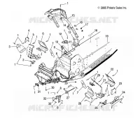 CHASSIS, FRONT   S06PT7HS (4997539753A03) pour Polaris 700 HO TOURING de 2006