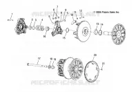 EMBRAYAGE DE TRANSMISSION   S06PT7HS (4997539753C05) pour Polaris 700 HO TOURING de 2006