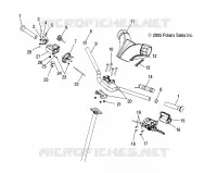 FIXATION GUIDON AND INSTRUMENTS   S06PT7HS (4997539753B09) pour Polaris 700 HO TOURING de 2006
