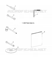 OUTILS   S06PT7HS (4997539753D06) pour Polaris 700 HO TOURING de 2006