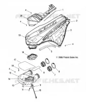 PRISE D'AIR SYSTEM   S06PT7HS (4997439743C06) pour Polaris 700 HO TOURING de 2006