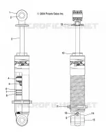 AMORTISSEUR AVANT   S05PL8/PM8/PN8/ALL OPTIONS (4992929292C12) pour Polaris 900 RMK de 2005
