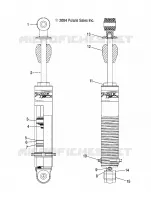 AMORTISSEUR IFS   S05PL8/PM8/PN8/ALL OPTIONS (4992929292C11) pour Polaris 900 RMK de 2005