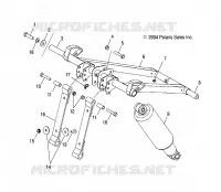 BRAS DE SUSPENSION AVANT   S05PL8/PM8/PN8/ALL OPTIONS (4992929292B12) pour Polaris 900 RMK de 2005