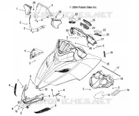 CAPOT   S05PL8/PM8/PN8/ALL OPTIONS (4992929292A09) pour Polaris 900 RMK de 2005