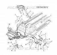 CHASSIS, FRONT   S05PL8/PM8/PN8/ALL OPTIONS (4992929292A03) pour Polaris 900 RMK de 2005