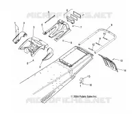 CHASSIS, REAR   S05PL8/PM8/PN8/ALL OPTIONS (4992929292A04) pour Polaris 900 RMK de 2005