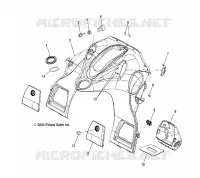 CONSOLE   S05PL8/PM8/PN8/ALL OPTIONS (4992929292A12) pour Polaris 900 RMK de 2005