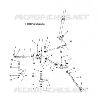 DIRECTION   S05PL8/PM8/PN8/ALL OPTIONS (4992929292B06) pour Polaris 900 RMK de 2005