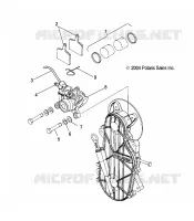 FREIN CALIPER MOUNTING   S05PL8/PM8/PN8/ALL OPTIONS (4992929292B01) pour Polaris 900 RMK de 2005