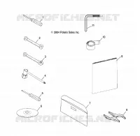 OUTILS   S05PL8/PM8/PN8/ALL OPTIONS (4992929292D07) pour Polaris 900 RMK de 2005
