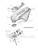 PRISE D'AIR SYSTEM   S05PL8/PM8/PN8/ALL OPTIONS (4992929292C06) pour Polaris 900 RMK de 2005