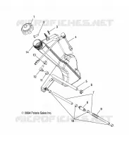 RESERVOIR D'HUILE   S05PL8/PM8/PN8/ALL OPTIONS (4992929292C05) pour Polaris 900 RMK de 2005