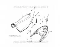 SIEGE    S05PL8/PM8/PN8/ALL OPTIONS (4992929292A05) pour Polaris 900 RMK de 2005