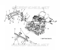 SUPPORT MOTEUR RH AND FRONT   S05PL8/PM8/PN8/ALL OPTIONS (4992929292C09) pour Polaris 900 RMK de 2005