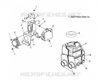 BOITE A AIR   S04NX4CS/CE (4988778877C06) pour Polaris 440 PRO XR de 2004
