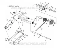 BRAS DE SUSPENSION ARRIERE   S04NX4CS/CE (4988778877B13) pour Polaris 440 PRO XR de 2004