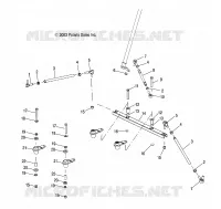 DIRECTION   S04NX4CS/CE (4988778877B06) pour Polaris 440 PRO XR de 2004
